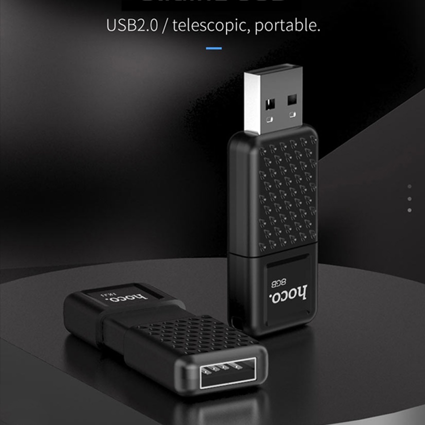 USB Hoco UD6 2.0 Dung Lượng 4Gb 8Gb 16Gb 32Gb 64Gb 128Gb Có Nắp Đậy - Hàng Chính Hãng ( Bảo Hành 5 Năm) Sen Case