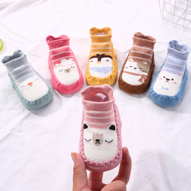 Cute Cotton 3D Baby Anti Slip Floor Socks  Infant Toddler Shoes Baby Floor Socks Children Breathable Casual Shoes