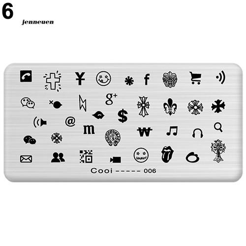 [Hàng mới về] Khuôn tạo họa tiết trang trí móng nhiều kiểu dáng kích thước 6x12cm