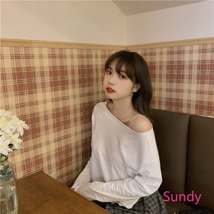 Plus Áo Thun Tay Dài Đính Nơ Kiểu Hàn Quốc Thời Trang Mùa Thu Cho Nữ