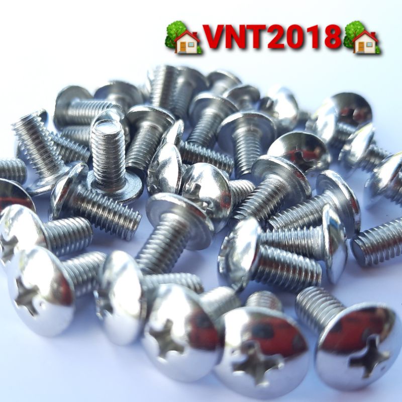 Bulông dù M5 inox 304 đầu vít