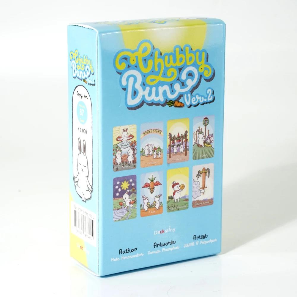 Chubby Bun Tarot Version V2 Rabbit Tarot Cards Rabbit Tarots Hare Deck 78 cards Thailand Tarot