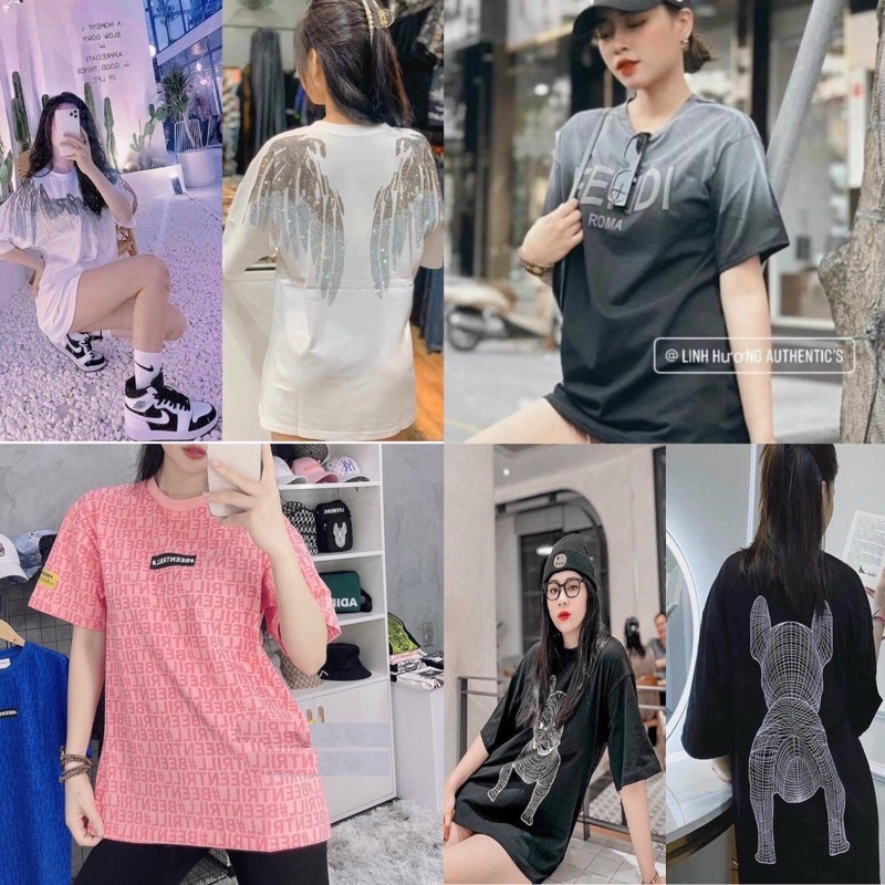 Áo Thun Nữ Form Rộng , Áo Phông Unisex chất Cotton không xù hàng Quảng Châu Siêu Đẹp ( kèm ảnh thật )