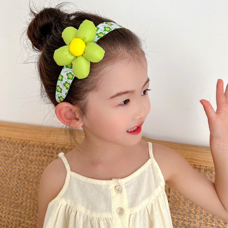 Băng Đô Cài Tóc Họa Tiết Hoa Thời Trang Cho Bé