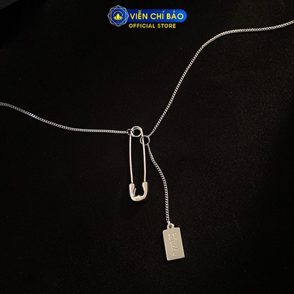 Vòng cổ bạc nữ mặt kim băng dây chuyền chất liệu bạc 925 thời trang phụ kiện trang sức nữ Viễn Chí Bảo D000188X