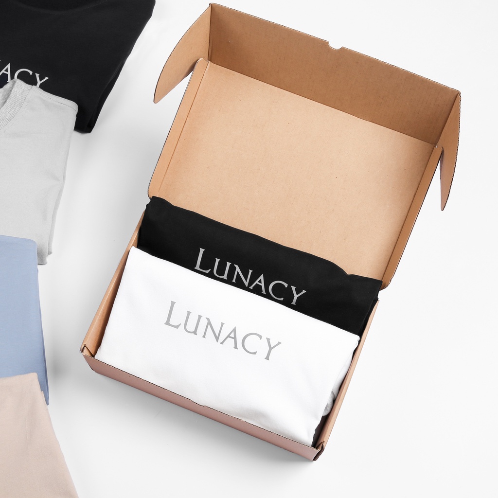 Áo Thun Tay Lỡ SIGNATURE 🌹FREE SHIP 🌹 Áo Phông LUNACY Unisex Nam Nữ Cotton Oversize Form rộng