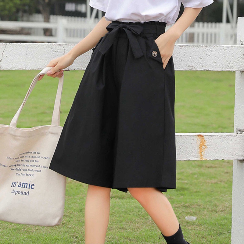 Quần Lửng Dáng Rộng Phong Cách Hàn Quốc 2022 Amoi Cho Nữ