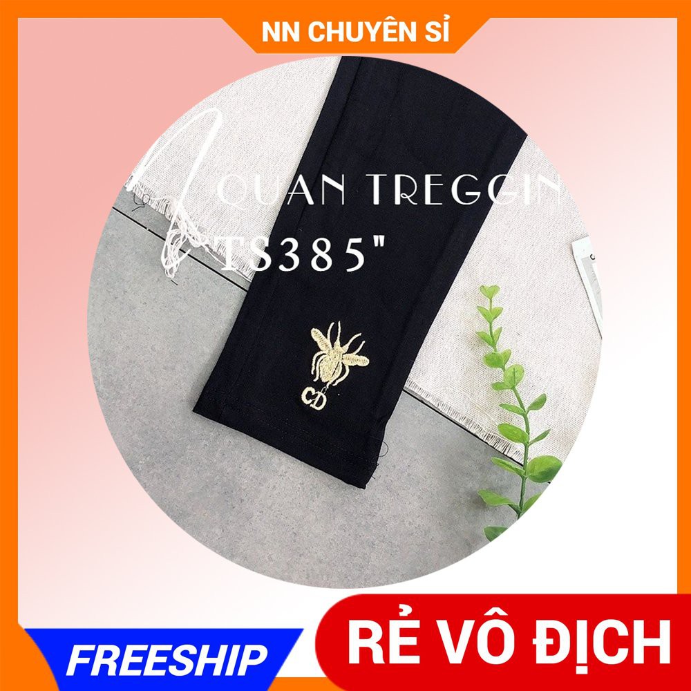 QUẦN TREGGING THÊU 2 ONG CD CAO CẤP TS385 ⚡ HÀNG ĐẸP ⚡