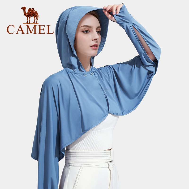 Áo khoác CAMEL bằng vải lụa lạnh chống nắng/ tia uv thời trang cao cấp cho nữ