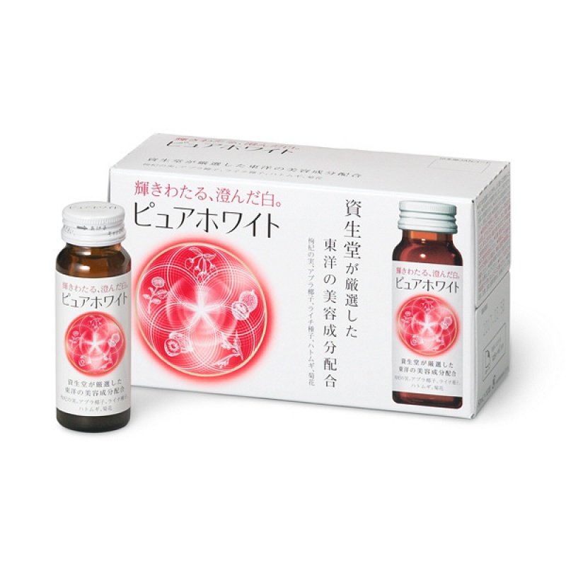 Nước uống trắng da Collagen Shiseido Pure White 50mLx10c nội địa Nhật