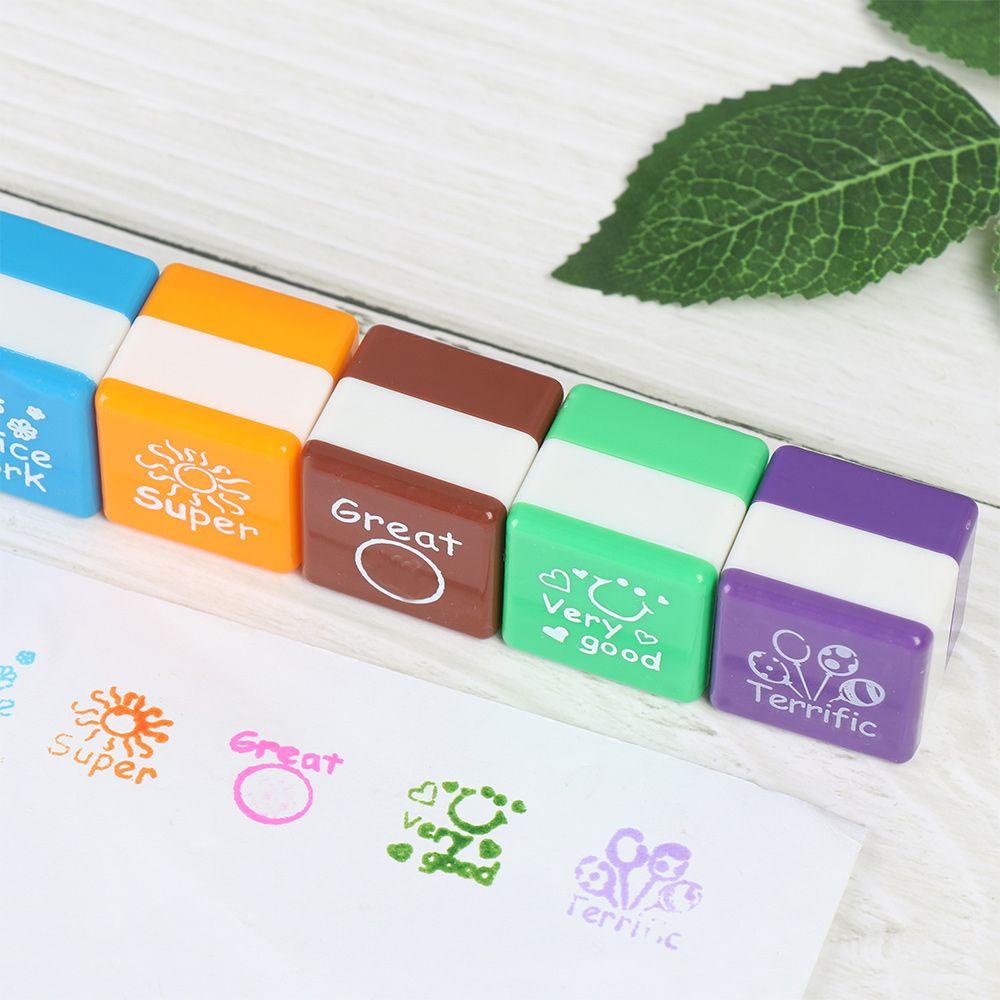 Bộ 6 Con Dấu Dùng Làm Phần Thưởng Cho Trẻ Mẫu Giáo