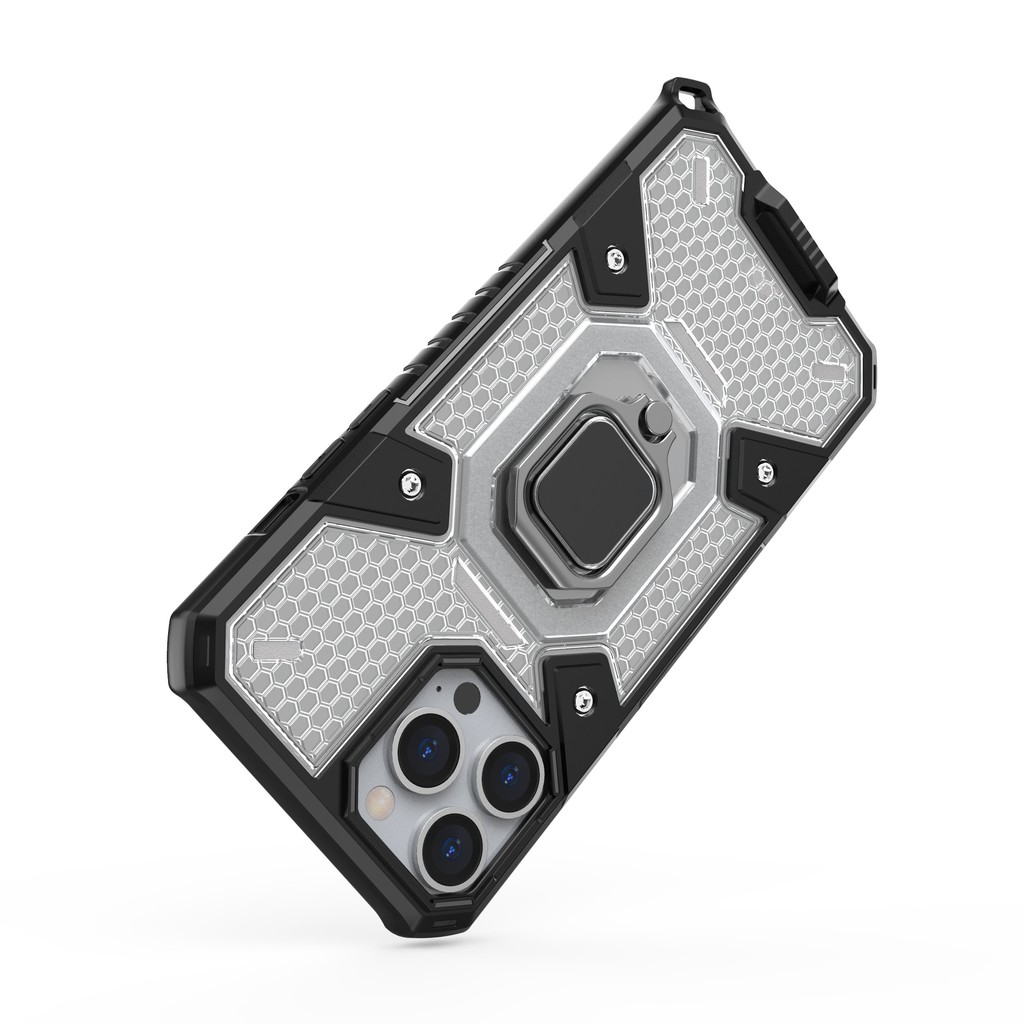 Ốp lưng Iphone 13 Pro Max tổ Ong Iring chống sốc giá đỡ xem phim thời trang cao cấp