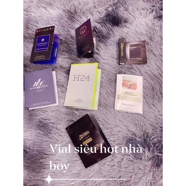 Combo 7 via mẫu thử nước hoa các loại