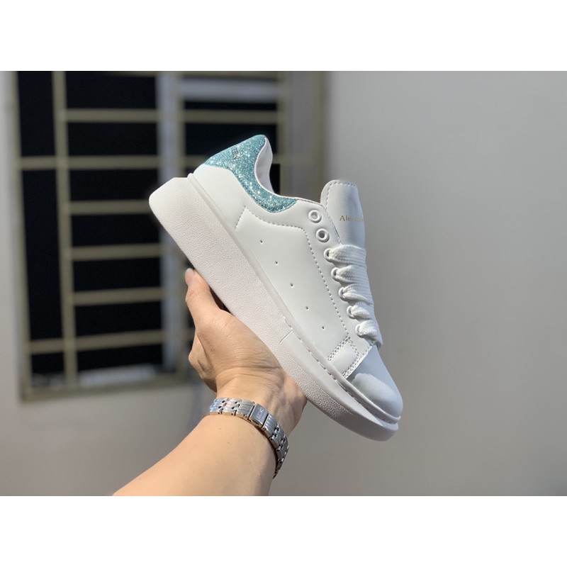 Giày thể thao/Sneaker Mc Queen nhũ xanh (Full box)