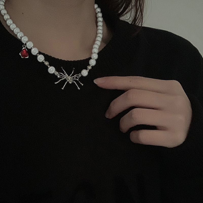 Vòng Cổ Đính Ngọc Trai Thời Trang Hàn Quốc Cá Tính