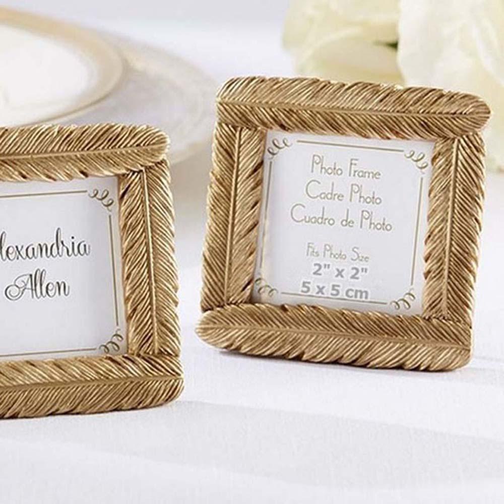 Khung Ảnh Hình Lông Vũ 4.8 * 4.8cm|Phụ Kiện Để Bàn Trang Trí Tiệc Tùng