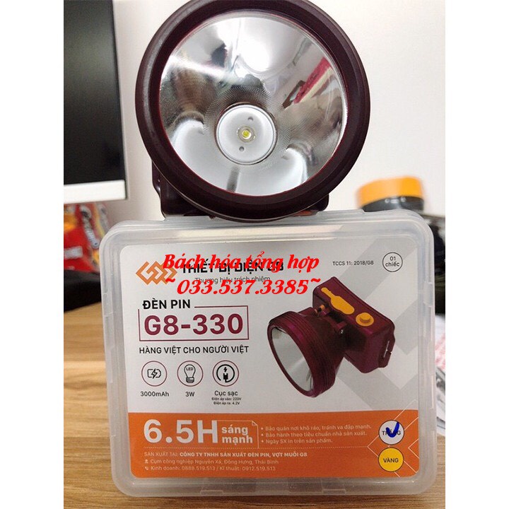 Đèn pin đội đầu, đèn pin led siêu sáng G8 330
