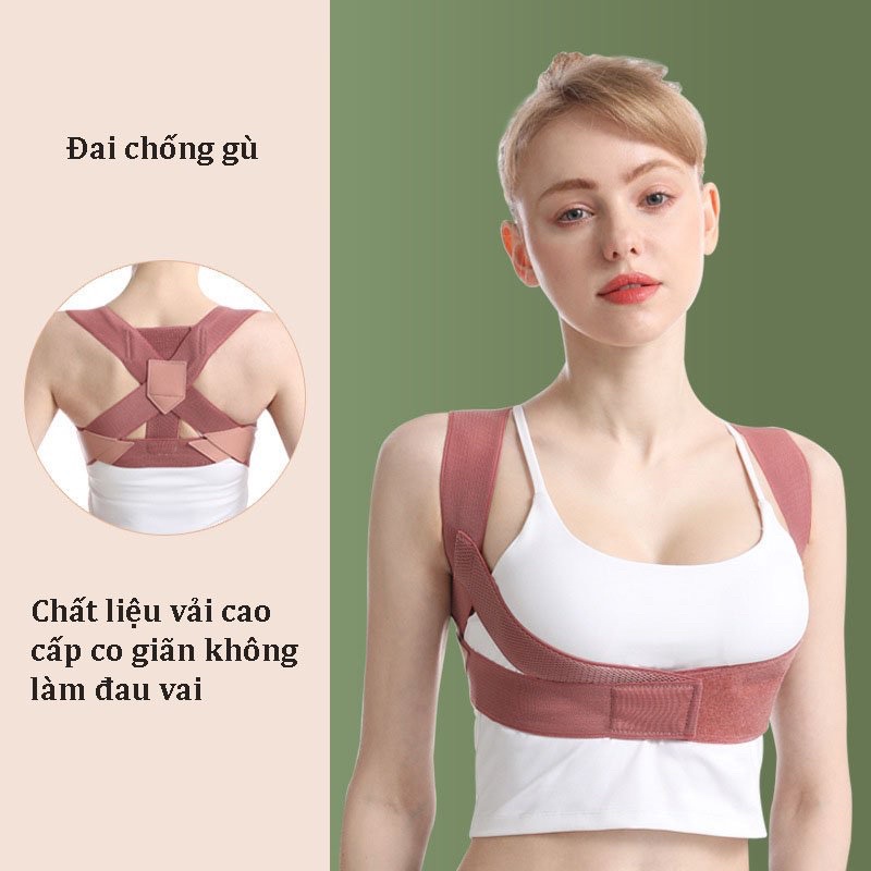 Đai chống gù lưng nam nữ chính hãng giữ thẳng lưng - Tiêu chuẩn châu Âu cao cấp
