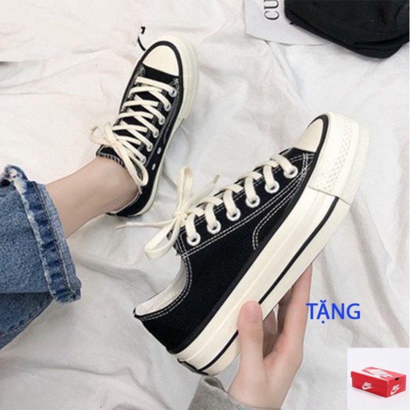 Giày thể thao cv Classic All Star Đen Thấp Cổ Nam Nữ đủ size 36-43