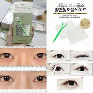 Miếng dán kích mí 𝗗𝗼𝘂𝗯𝗹𝗲 𝗦𝗶𝗲𝗱𝗲 𝗧𝗮𝗽𝗲 𝗧𝗵𝗲 𝗙𝗮𝗰𝗲 𝗦𝗵𝗼𝗽