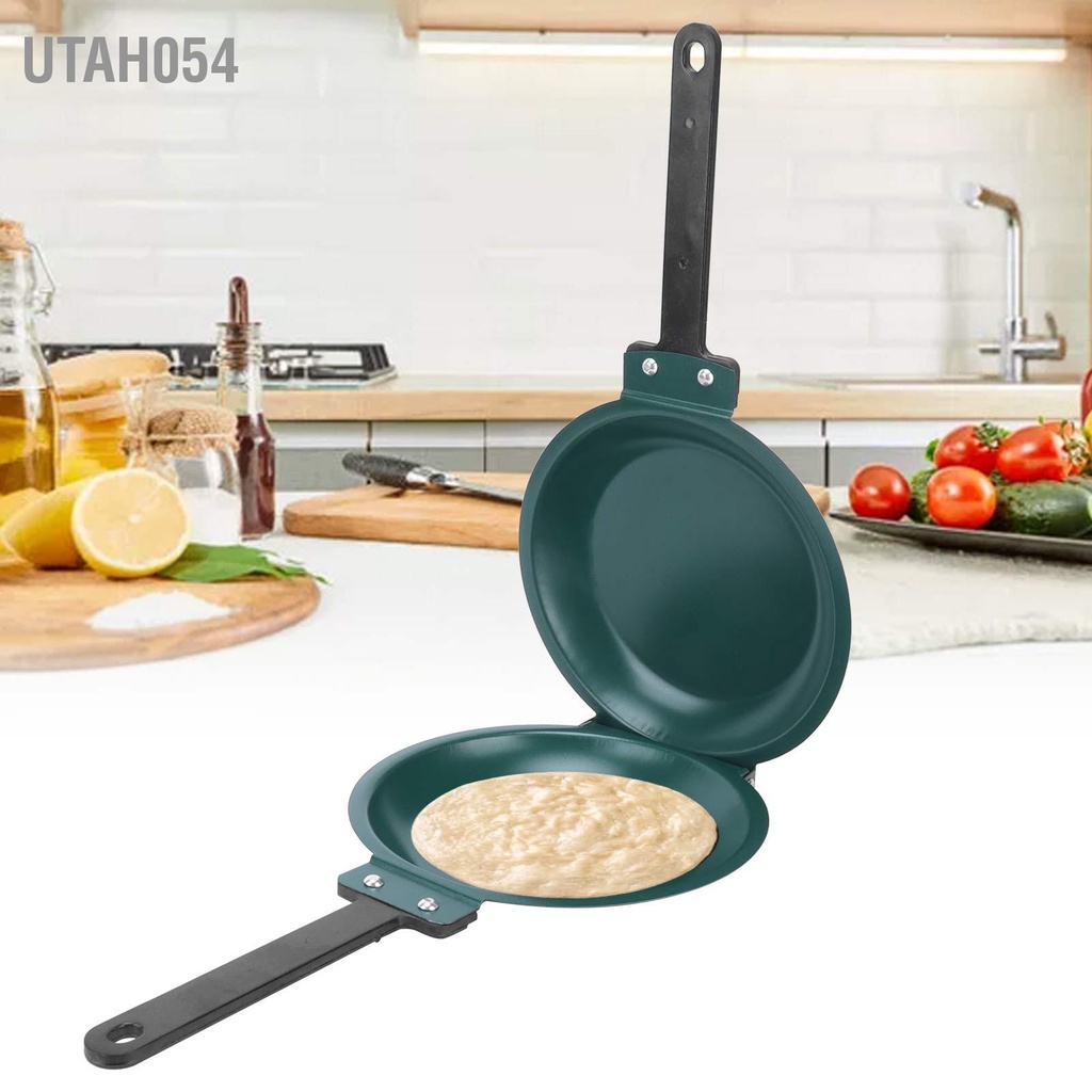 [Hàng HOT] Chảo Nướng Hai Mặt Chống Dính làm bánh kếp cho nhà bếp【Utah054】