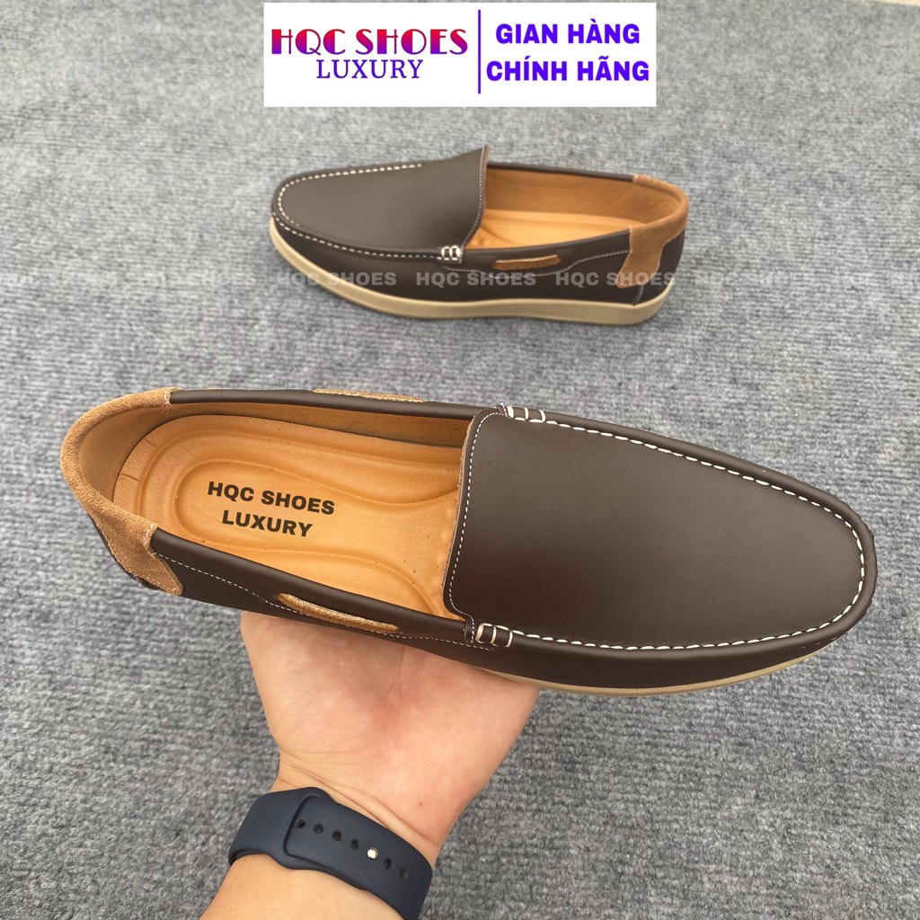 Giày da nam cao cấp - da bò nhập khẩu nguyên tấm - phong cách trẻ trung hiện đại AQ001