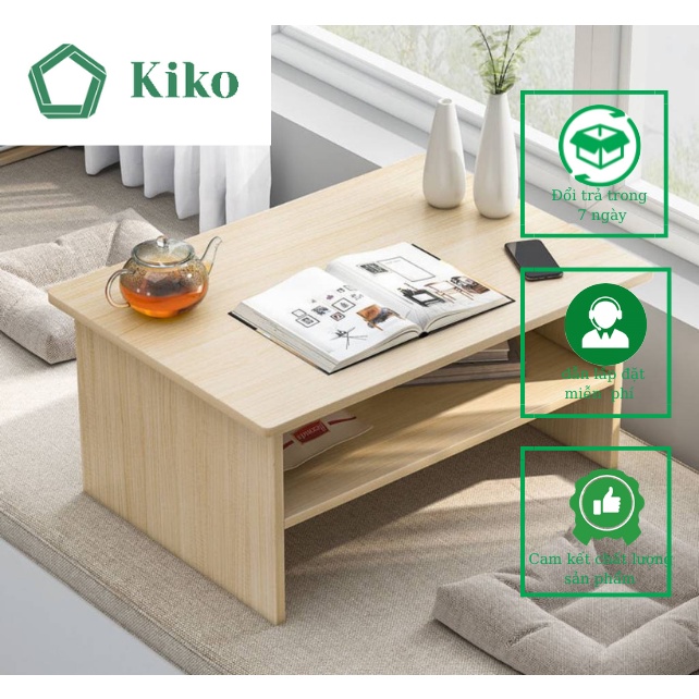 Bàn Trà Ngồi Sofa Tối Giản KIKO Gỗ MDF 15mm chống Mọt Đa Năng - BT 1039