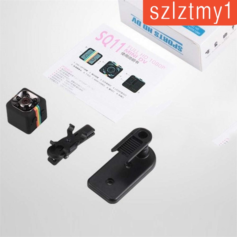 Set 2 Camera Ngụy Trang Mini Cho Xe Hơisq11 720p Đen