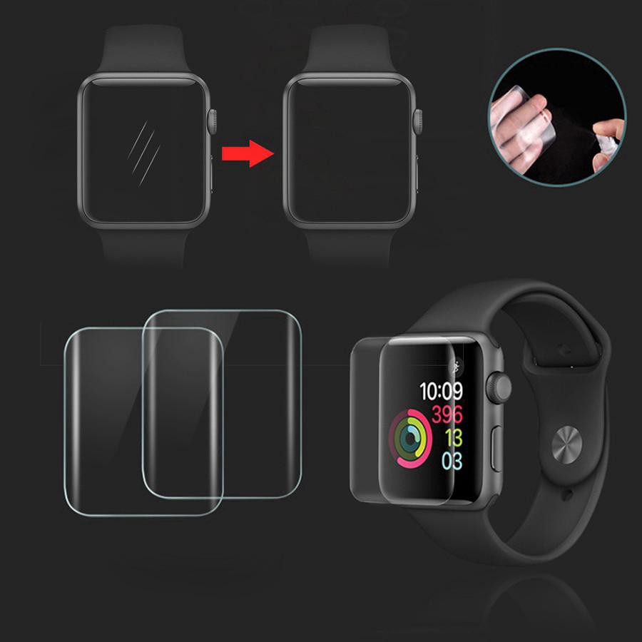 Miếng dán màn hình 3D Full viền cho Apple Watch Series 1 2 3 4 5 6 SE 38mm 40mm 42mm 44mm