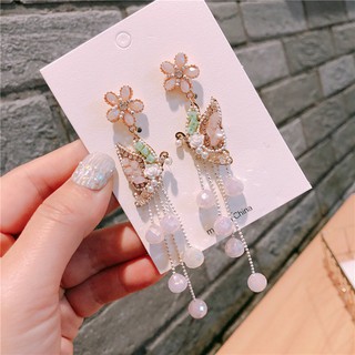 Bông Tai Dáng Dài Hình Bướm Thời Trang Hàn Quốc