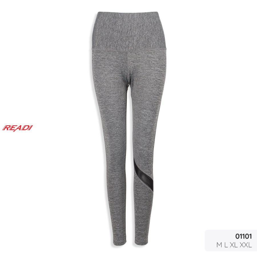 Quần legging thể thao nữ READI tập gym yoga dáng dài lưng phối lưới - 01101