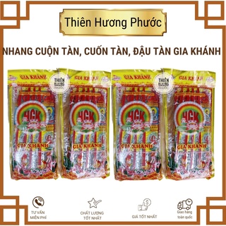 Nhang trầm Bắc cuốn tàn Gia Khánh 40cm gói 10 thẻ 320 cây mùi thơm êm dịu,ít khói