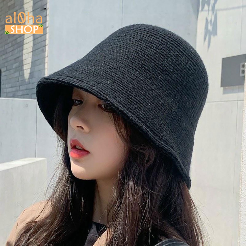 Nón bucket vải bố vành cụp trơn - mũ tai bèo Ulzzang phong cách, cá tính Unisex nam nữ - al0ha Shop