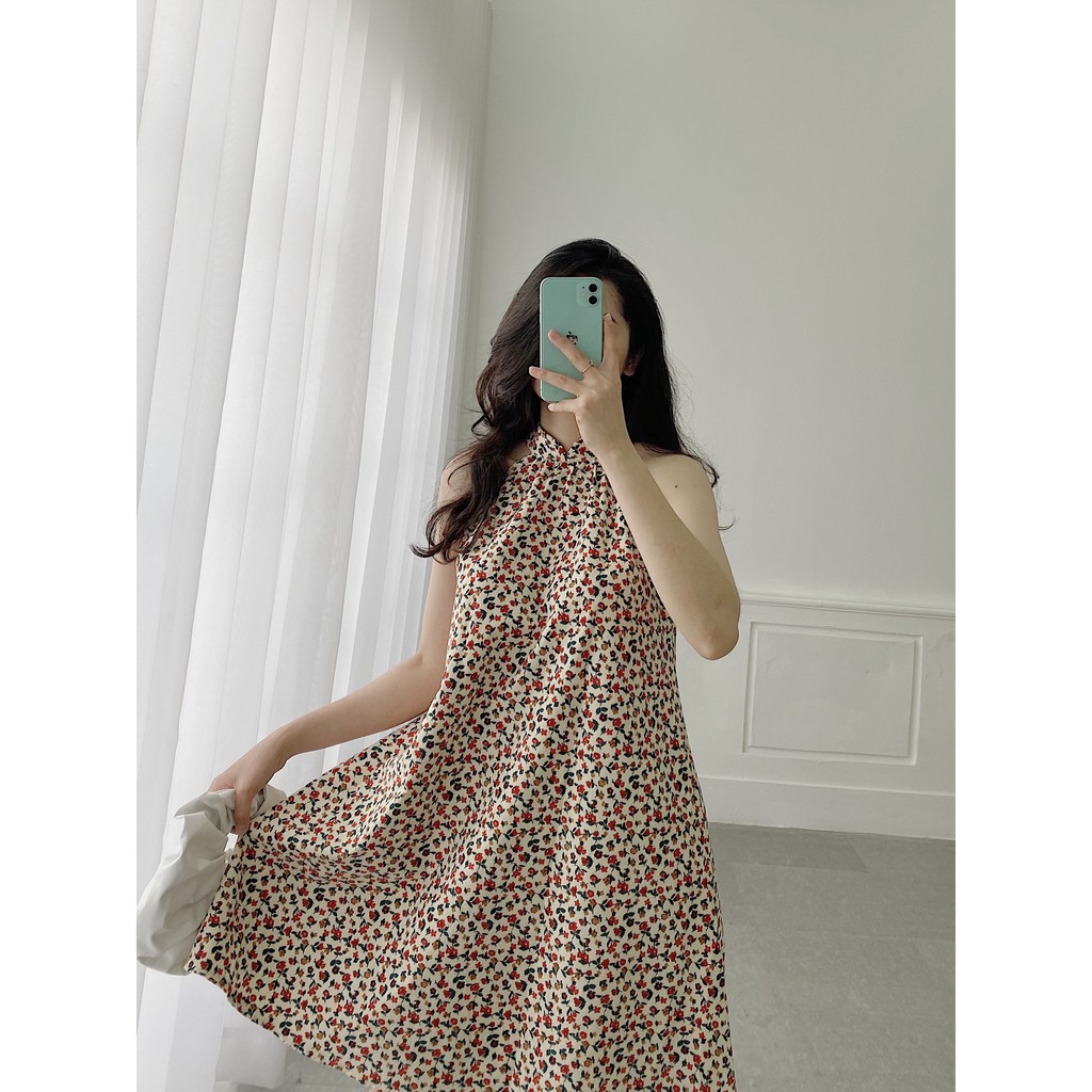 YU CHERRY | Đầm cổ yếm nữ cổ tàu Yem Dress YD123