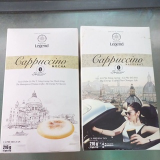 Cà phê Cappuccino vị mocha, hazelnut 216g (12 gói*18g)
