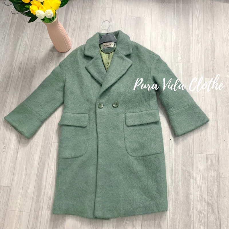 Áo khoác mang tô lông cừu