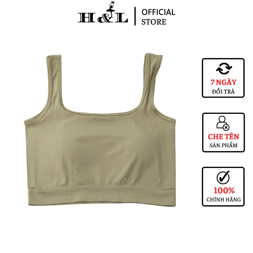 Áo bra nữ tập gym mút may liền chất thun co dãn, kiểu dáng áo 3 lỗ mặc mát mẽ HLBOUTIQUE 833