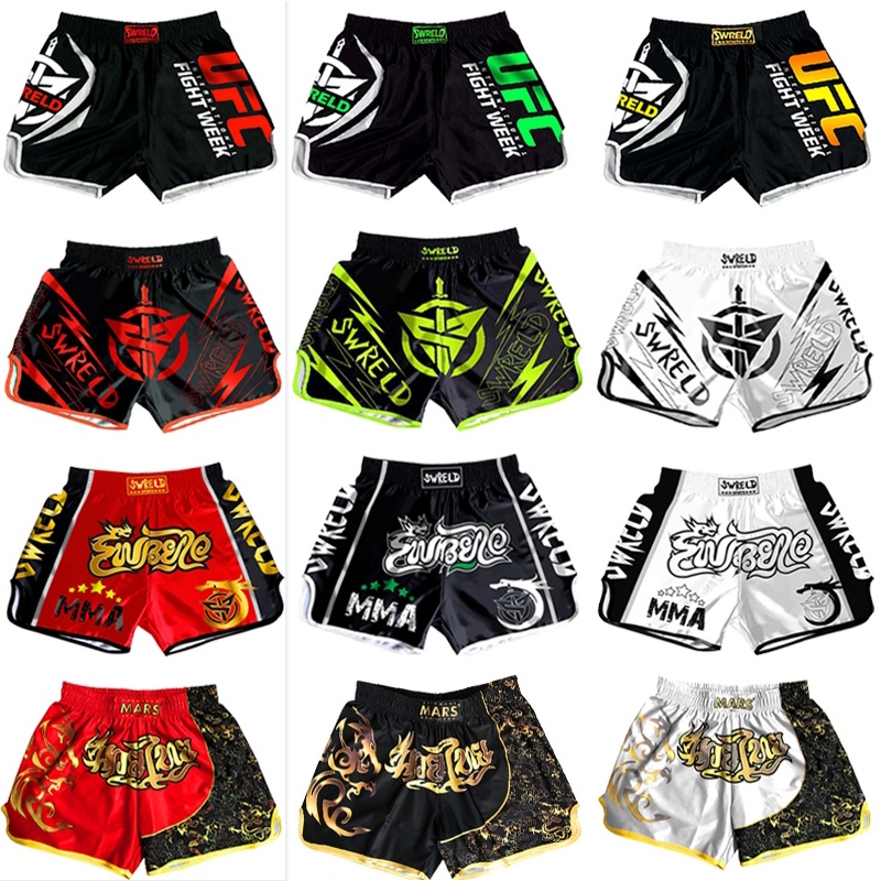 (MớI) Quần Short TậP Boxing / Muay TháI + QuầN NgắN Cho Nam Và Nữ