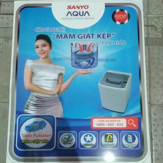 Tem dán máy giặt AQua