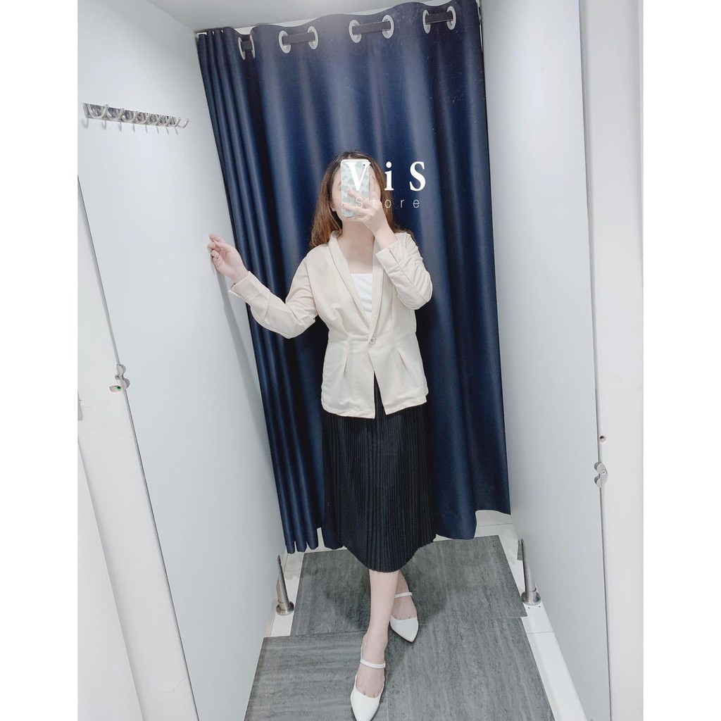 ÁO KHOÁC VEST NỮ 1 NÚT TAY DÀI