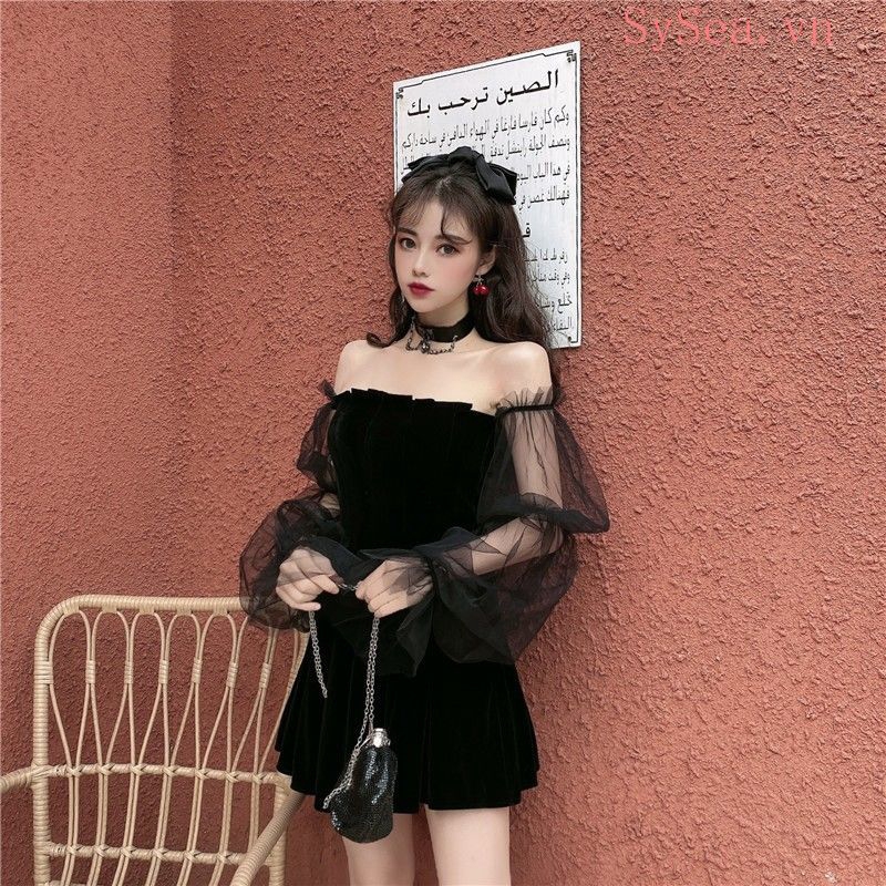 Đầm Dạ Hội Dáng Chữ A Phối Ren Quyến Rũ