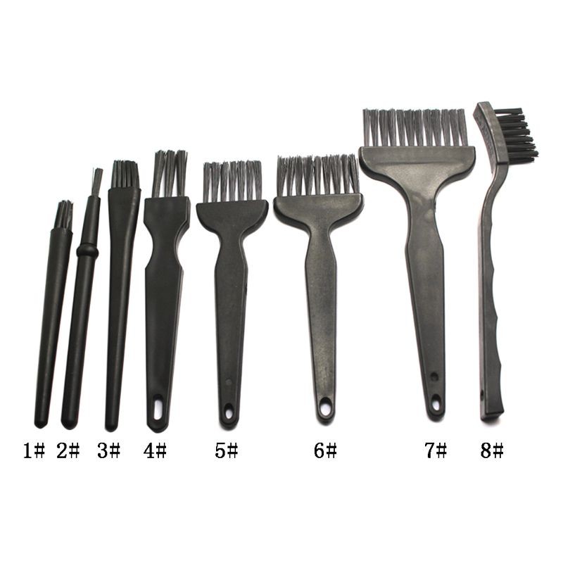 Set 8 Cọ Vệ Sinh Chống Tĩnh Điện Cho Điện Thoại / Máy Tính Bảng Pcb Bga