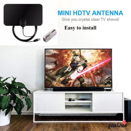 Ăng ten khuếch đại tín hiệu HDTV phẳng mỏng 200m siêu mỏng