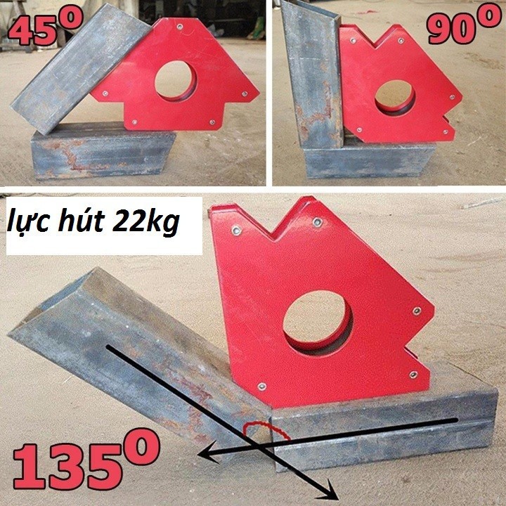 Nam châm ke góc vuông lực hút 22kg- bộ 4 cái-pk máy hàn