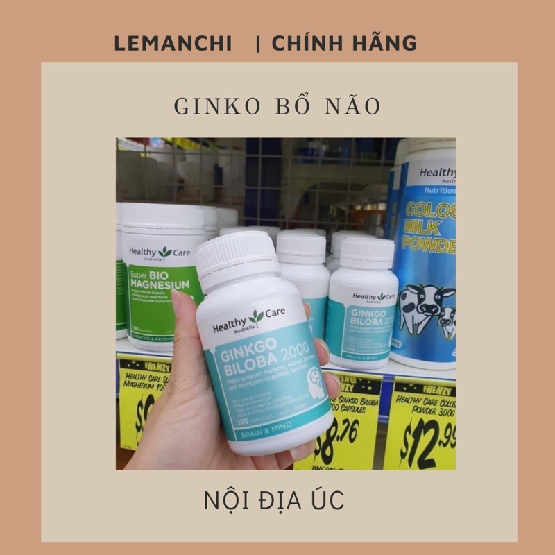 GINKO bổ não có bill đầy đủ ( Nội Địa Úc)