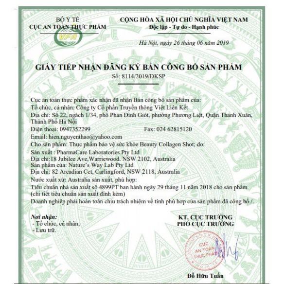 Nature’s Way Beauty Collagen Shot - Collagen Dạng Nước (hộp 10c x 50ml) | BigBuy360 - bigbuy360.vn