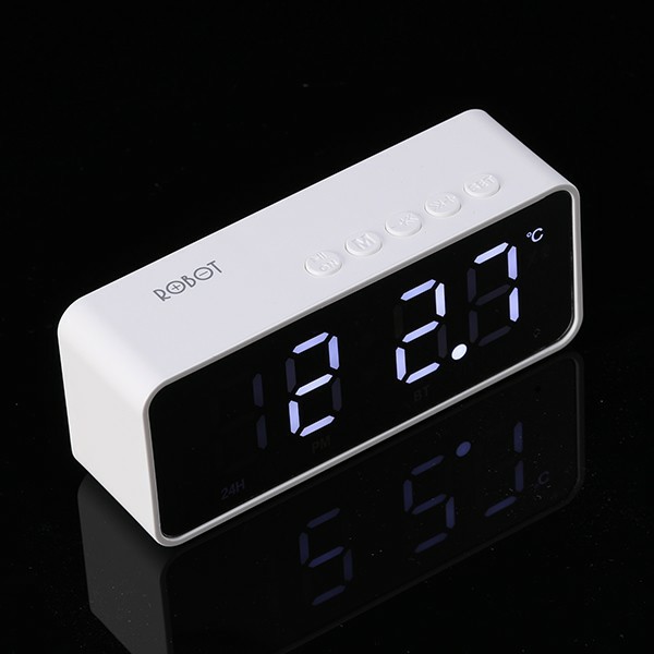 Loa Bluetooth 5.0 ROBOT RB150 Màn Hình LED Kiêm Đồng Hồ Báo Thức - Hỗ Trợ Nghe FM, Thẻ Nhớ