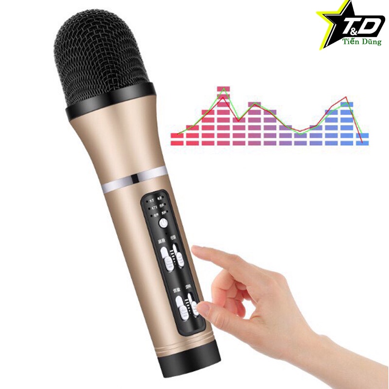 Mic C25 lấy nhạc buetooth, livestream thu âm cao cấp đa năng giả giọng đầy đủ phụ kiện tai phone