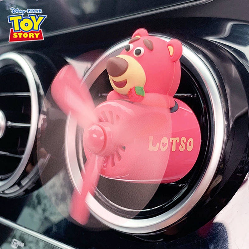 Genuine Disney Strawberry Bear Car Aromatherapy Vent Car Perfume Light Perfume Long-Lasting Cute Female Car Fragrance S3ND