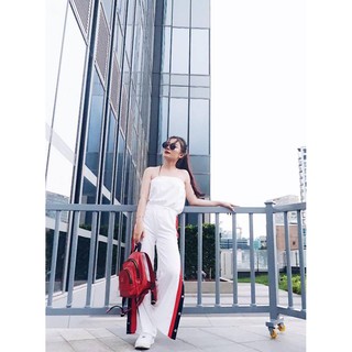 🌈🌈🌈 Jumpsuit kẻ sọc phối nút